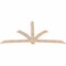Ekena Millwork Davenport Smooth Timber Gable Bracket, Douglas Fir, 108"W x 54"H x 1 1/2"D x 5 1/2"F, 12/12 Pitch GBW108X54X0206DAV00SDF - alternate 2